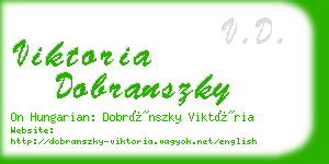 viktoria dobranszky business card